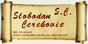 Slobodan Čereković vizit kartica